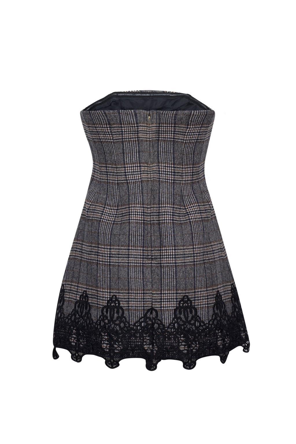 Ina Dress in Keighley Plaid Grey