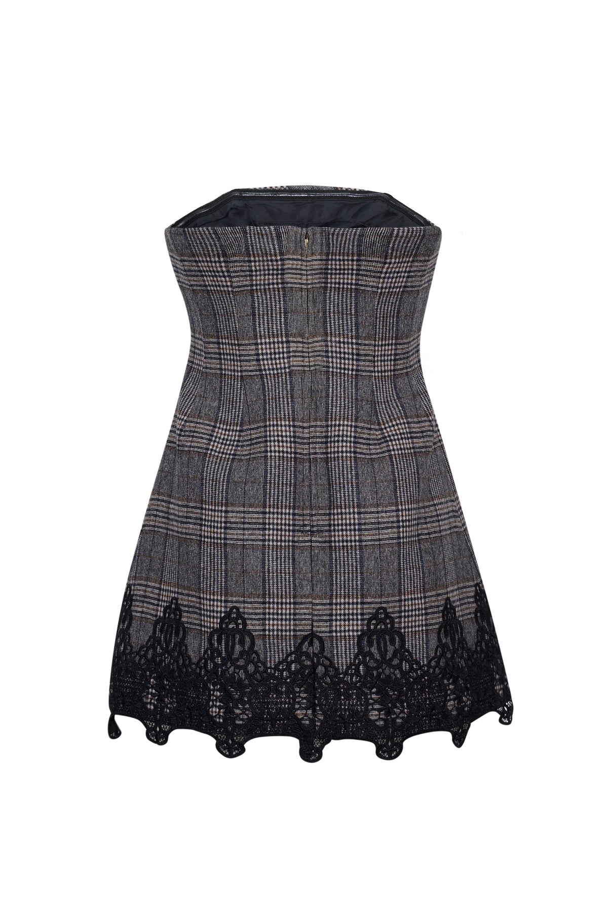 Ina Dress in Keighley Plaid Grey