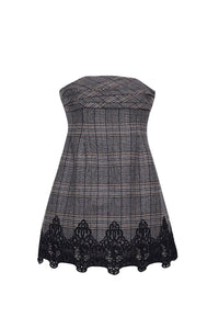 Ina Dress in Keighley Plaid Grey