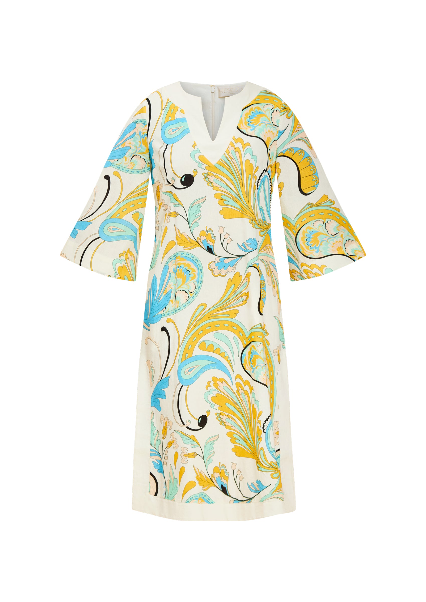 Ines Midi Caftan in Marble Rhapsody