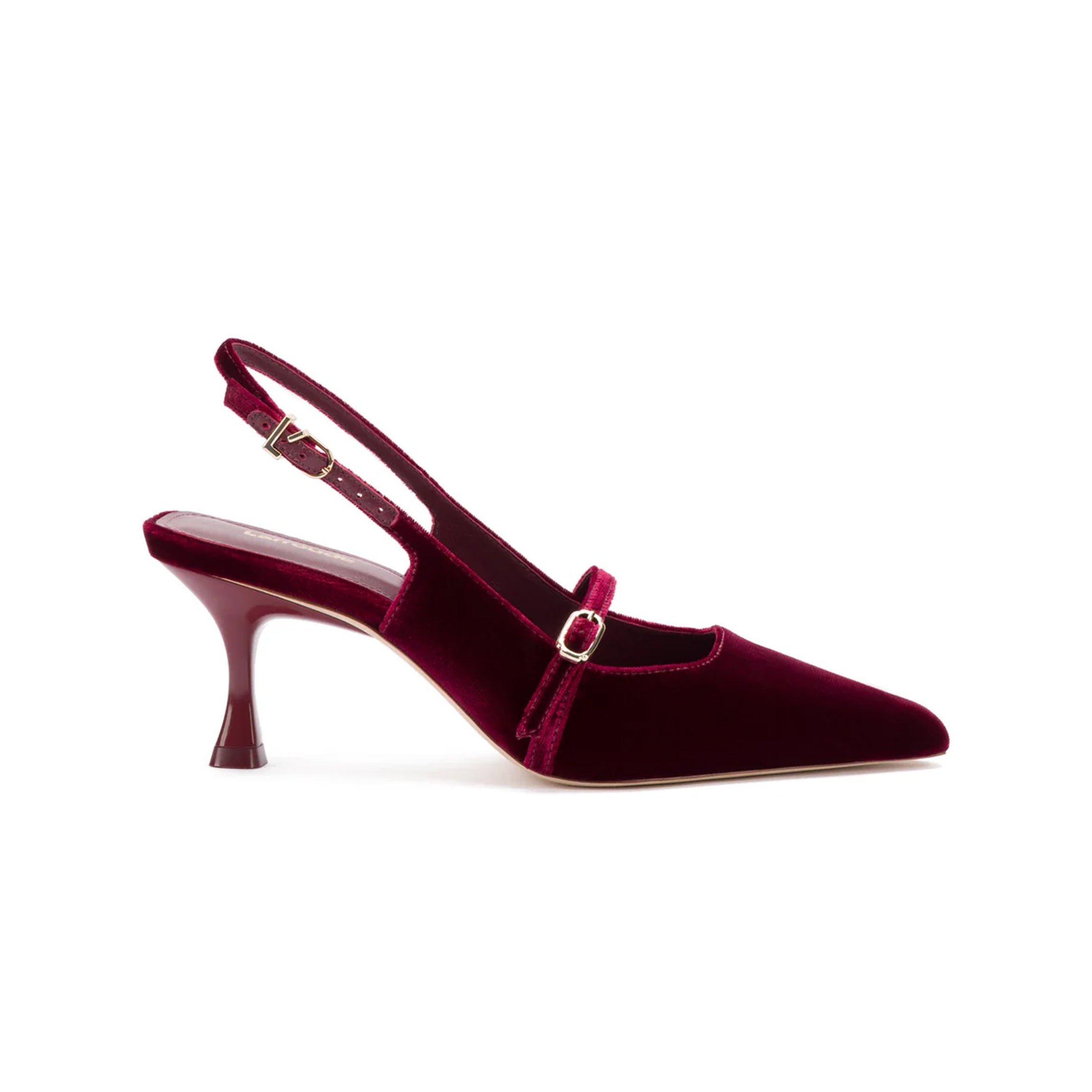 Ines Pump In Wine Velvet