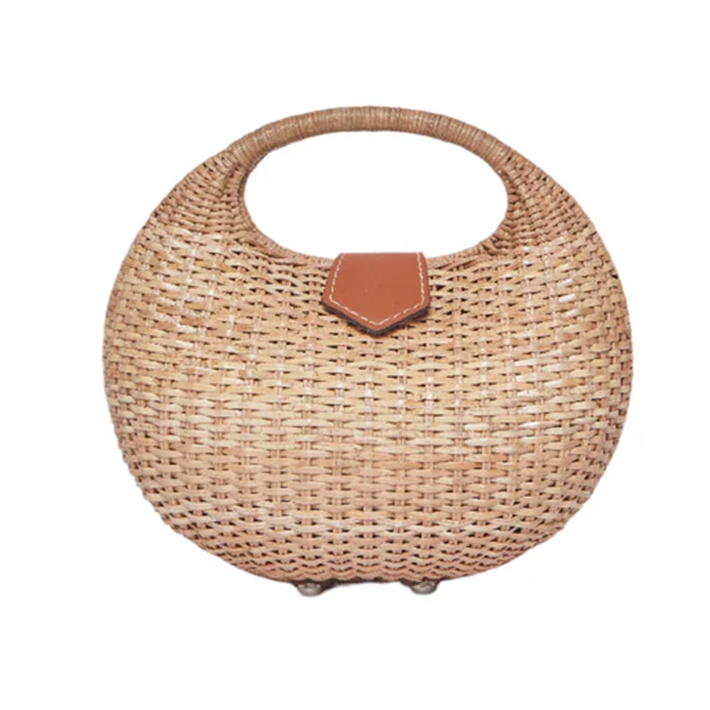 Ines Wicker Straw Basket Bag