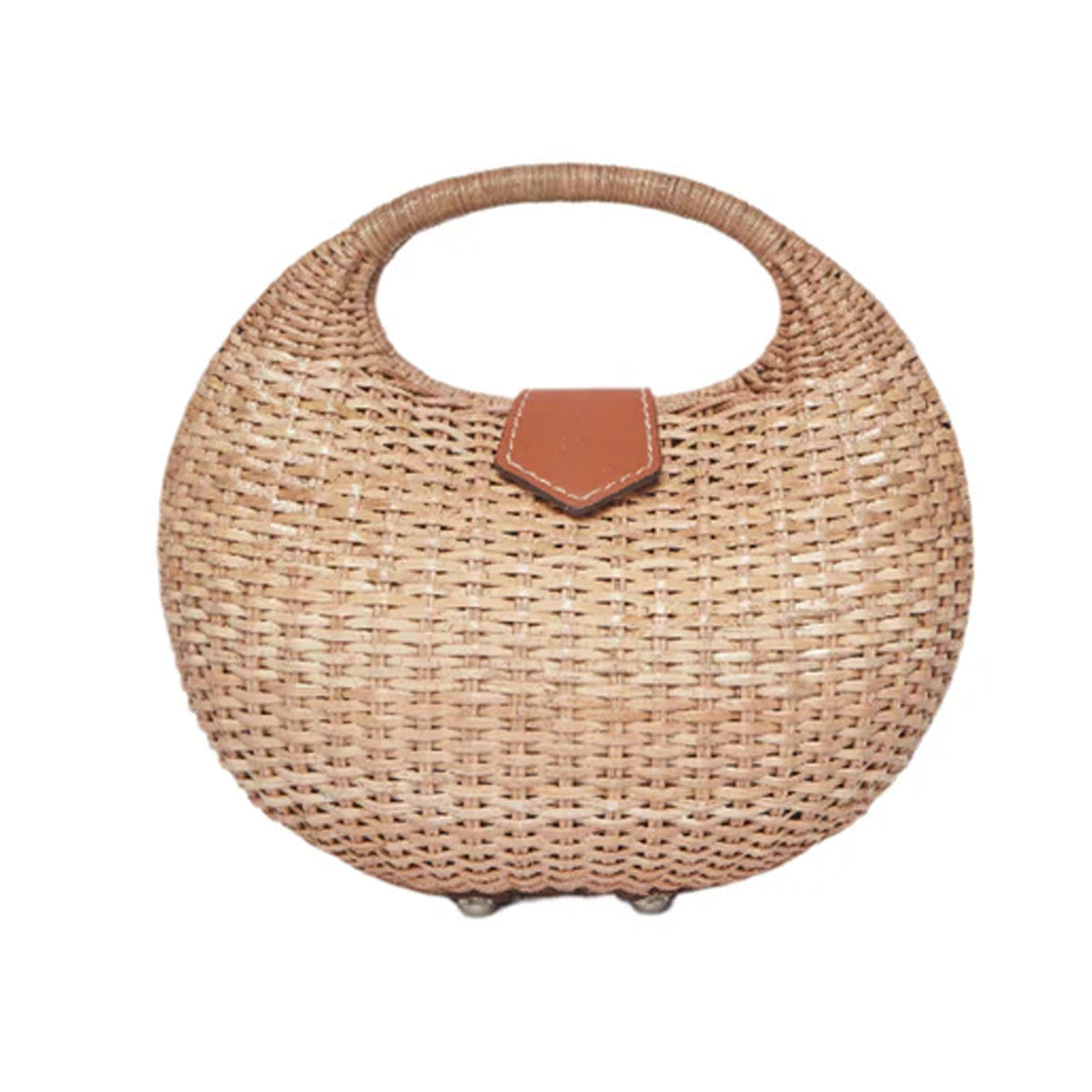 Ines Wicker Straw Basket Bag
