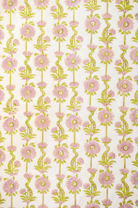 Lilac purple blockprint floral vines gift wrapping paper pack of 5 from Inner Child