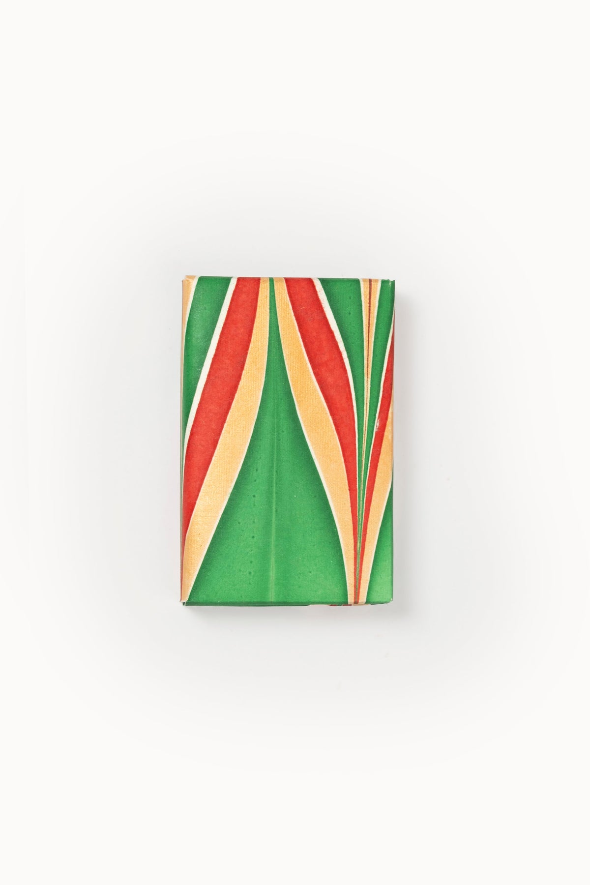 Hand-marbled notecard in Gilded Holiday pattern