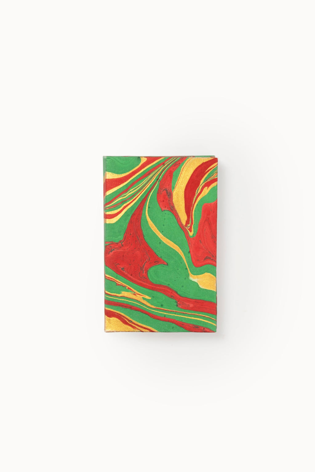 Hand-marbled notecard box from Holiday Wave collection