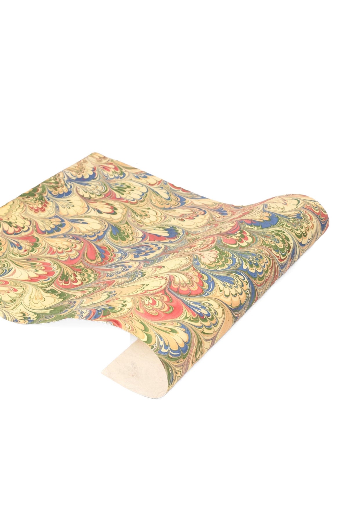 Hand-Marbled Multicolor Gift Wrapping Paper Sheets, Pack of 5