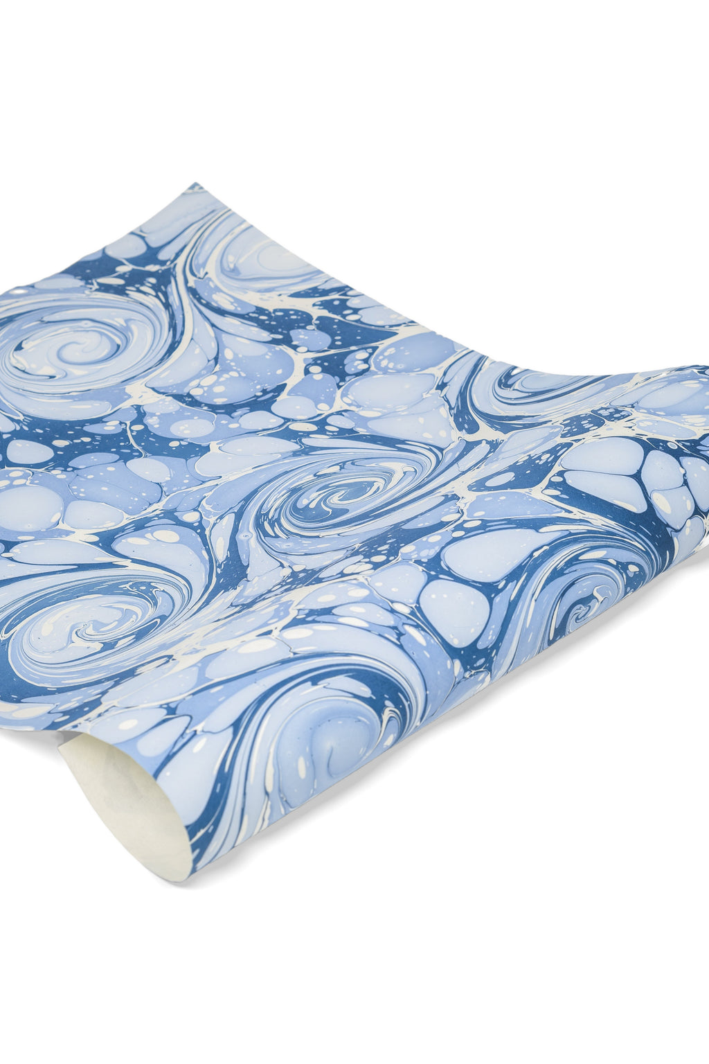 Hand-Marbled Ocean Wave Gift Wrapping Paper Sheets