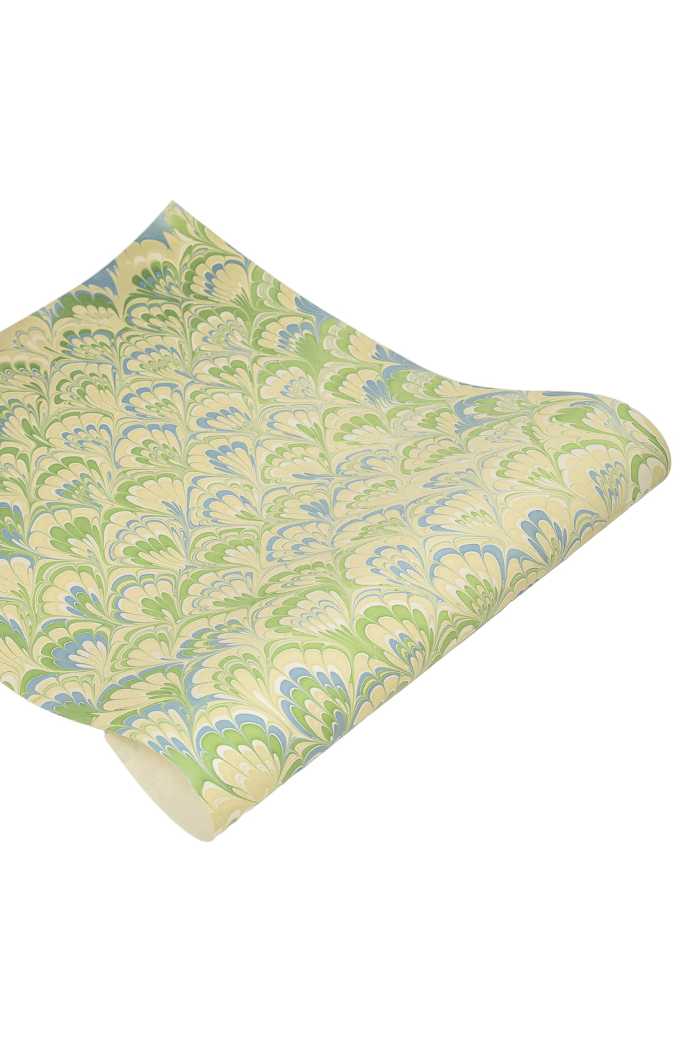 Inner Child hand-marbled mini frame design with green/blue/cream marbling patterns