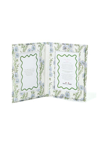 Forget-me-not blockprint folding picture frame book from Inner Child