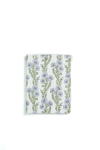 Light blue flower blockprint square picture frame from Inner Child
