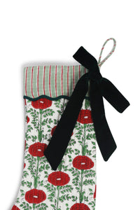 Inner Child Araminta Green blockprint stocking close-up