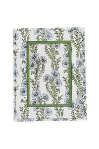 Blue forget-me-not floral fabric 4x6 rectangle picture frame