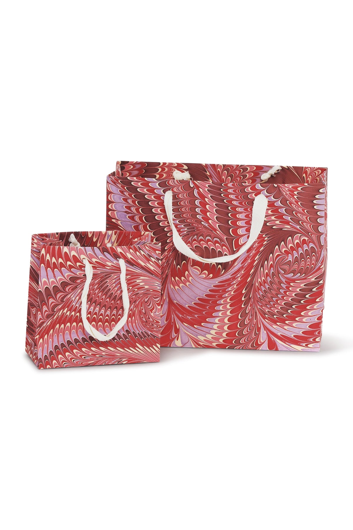 Florentine pink hand marbled gift bags in various sizes from Inner Child