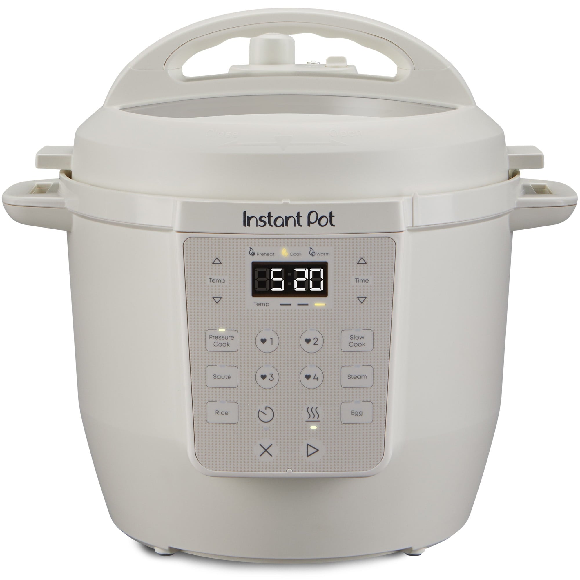 6 Qt Pressure Cooker in Sea Salt White