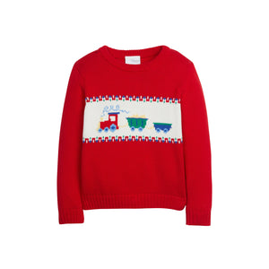 Intarsia Sweater in Train