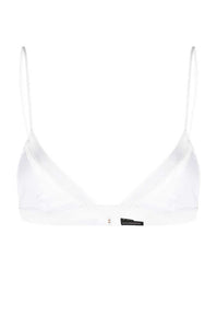 Soft modal bra bralette thin adjustable straps silk trim flat lay 