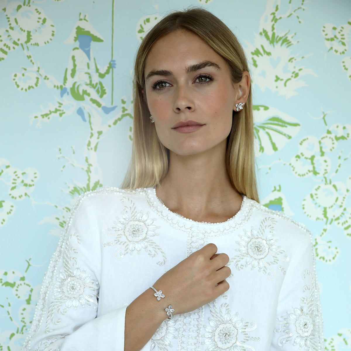 Iona Cuff in White Gold