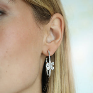 Iona Hoop in White Gold