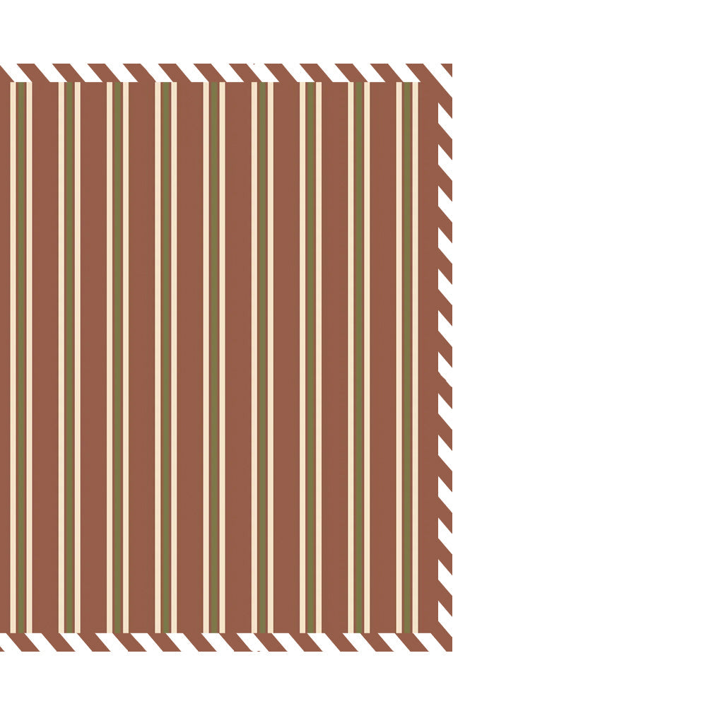 The Isabelle Napkin in Chestnut Stripe, Set of 4