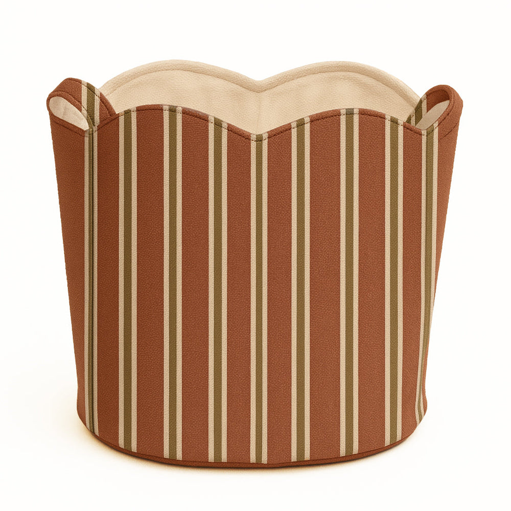 The Isabelle Tote in Chestnut Stripe