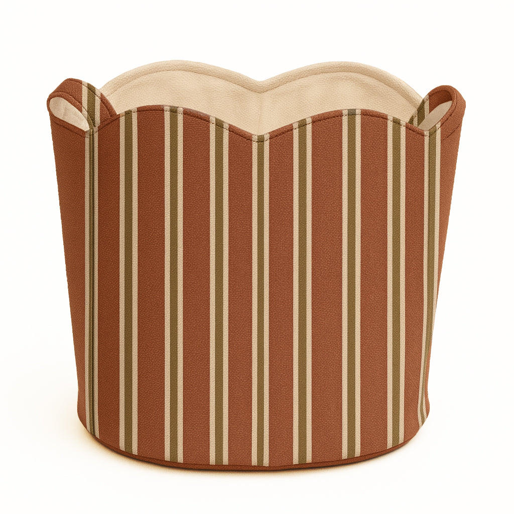 The Isabelle Tote in Chestnut Stripe