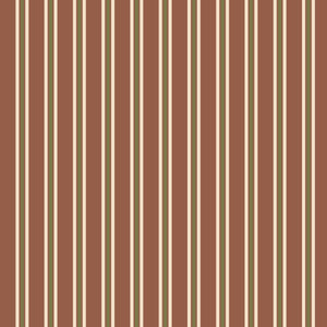 The Amelia Tablecloth in Chestnut Stripe