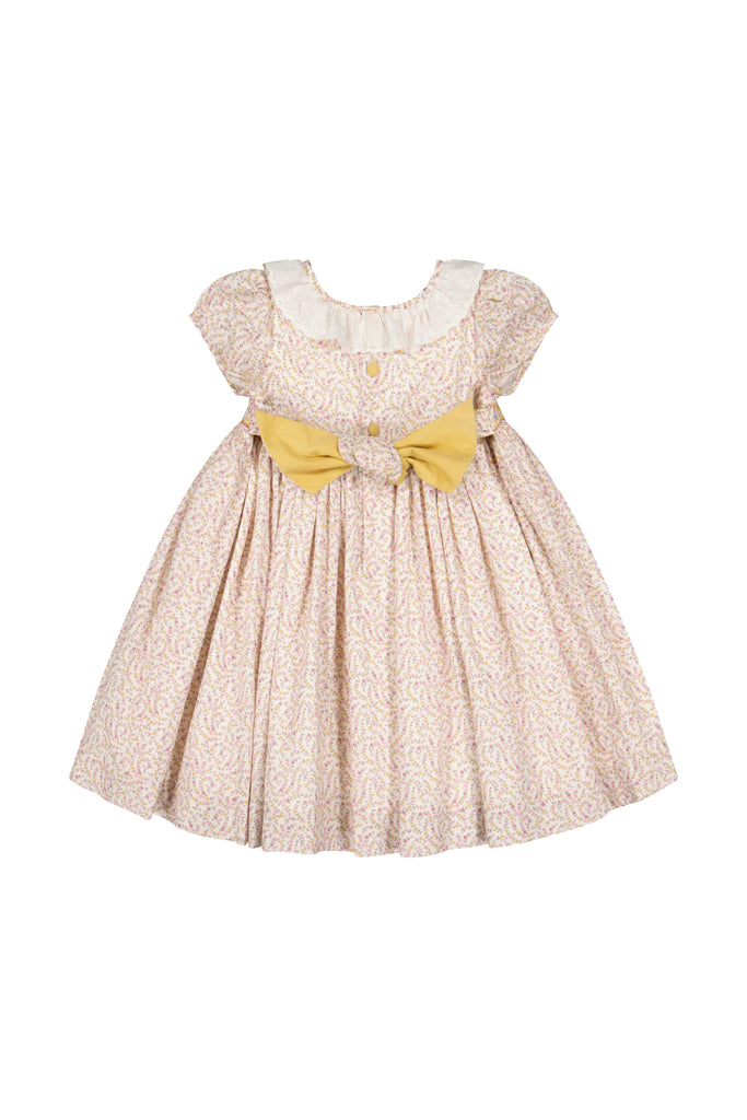 Isadora Short Sleeve Floral Smocked Dress