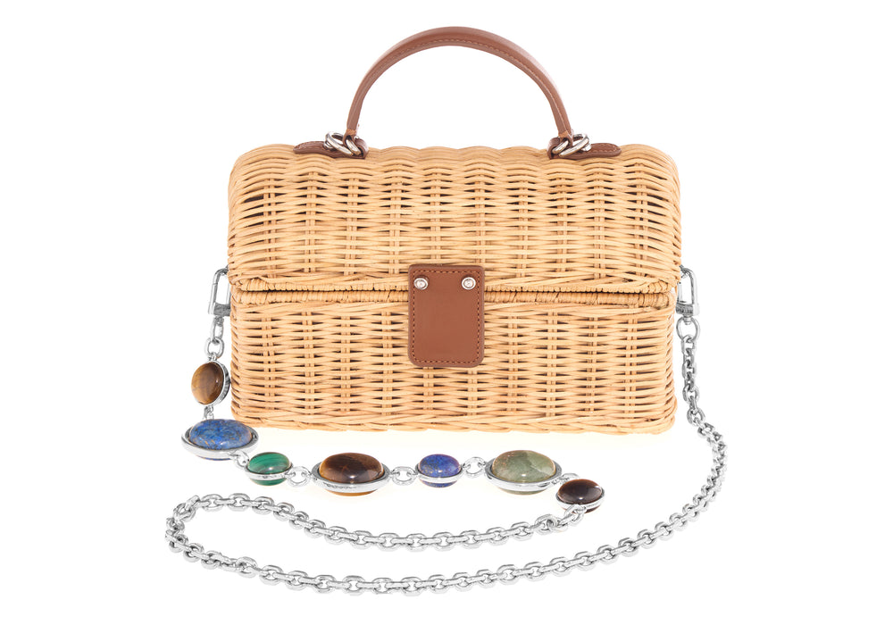 Isla Basket Semi Precious Stone Clutch