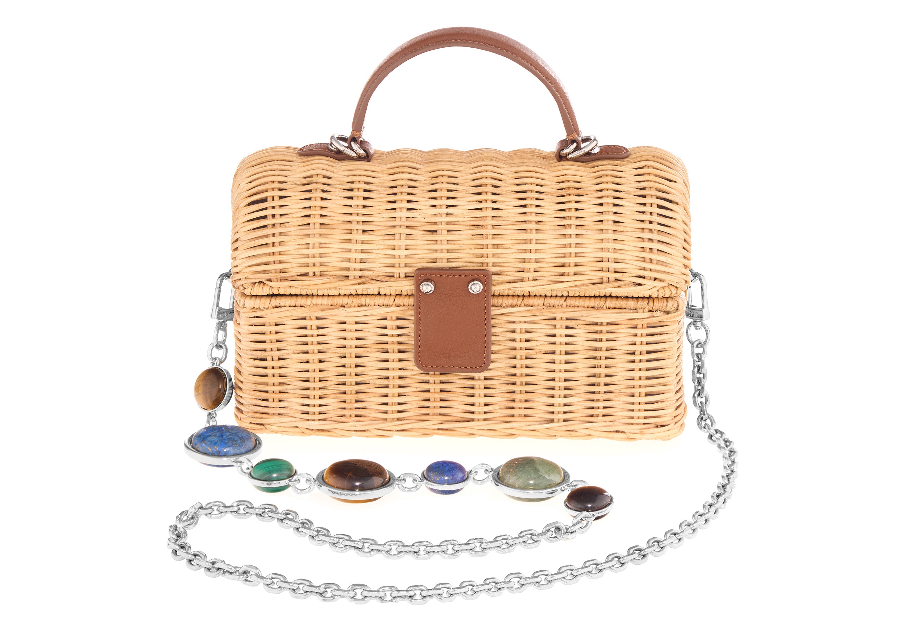 Isla Basket Semi Precious Stone Clutch