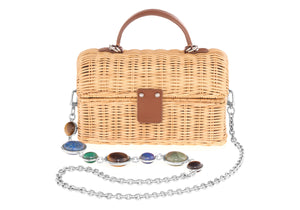Isla Basket Semi Precious Stone Clutch