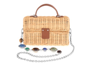 Isla Basket Semi Precious Stone Clutch