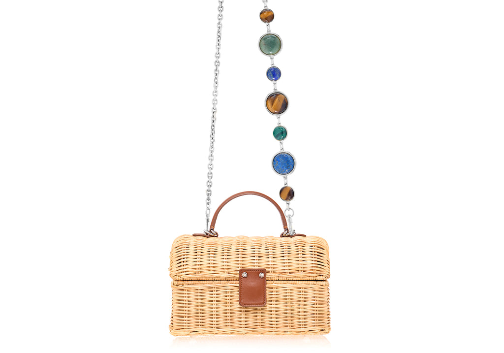 Isla Basket Semi Precious Stone Clutch