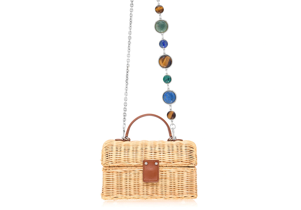 Isla Basket Semi Precious Stone Clutch