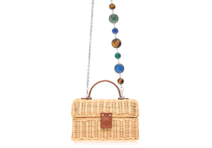 Isla Basket Semi Precious Stone Clutch