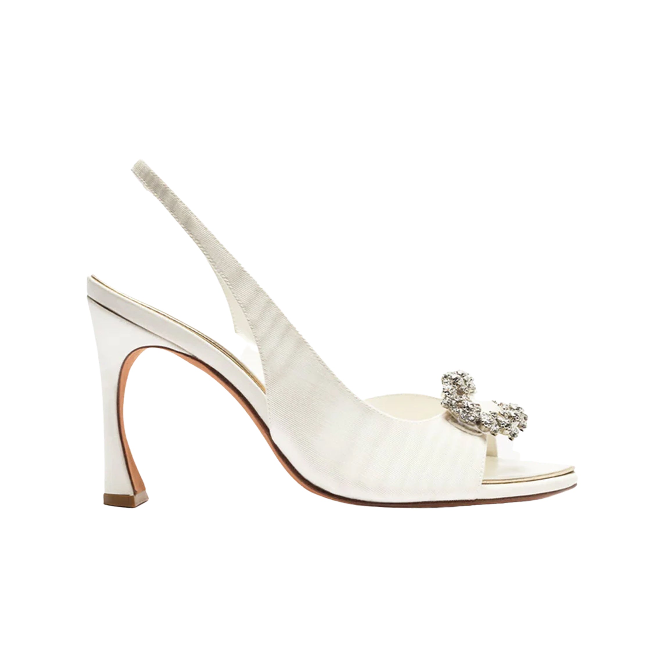 Isla Bridal 85 in Off White & Crystal