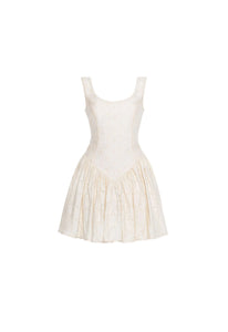 Pluma Mini Dress in Eyelet Playa