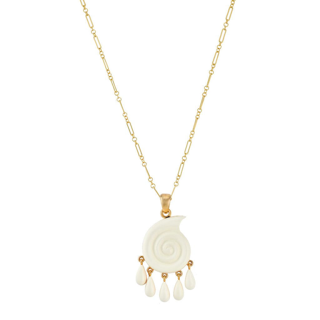 Isola Pendant and Mixed Link Chain Necklace