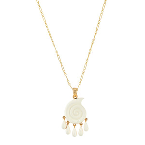 Isola Pendant and Mixed Link Chain Necklace