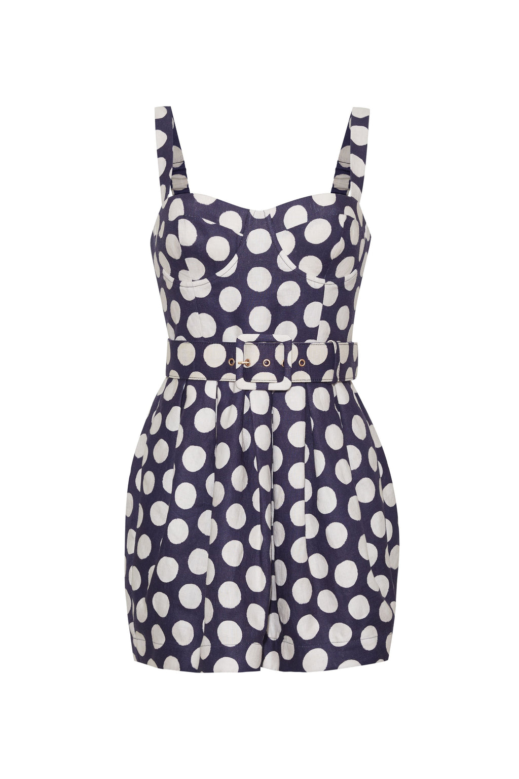 Etna Dress in Celeste Dot Navy