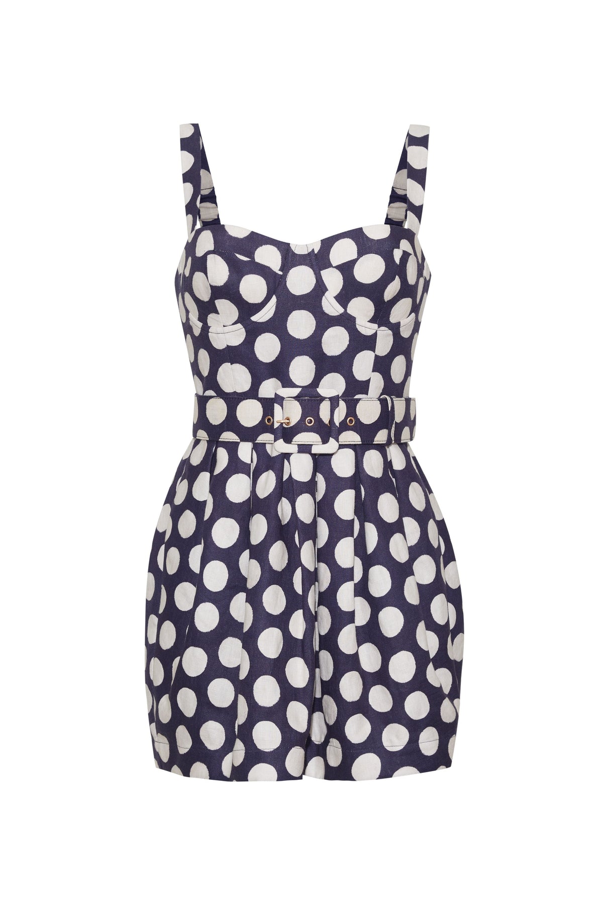 Etna Dress in Celeste Dot Navy