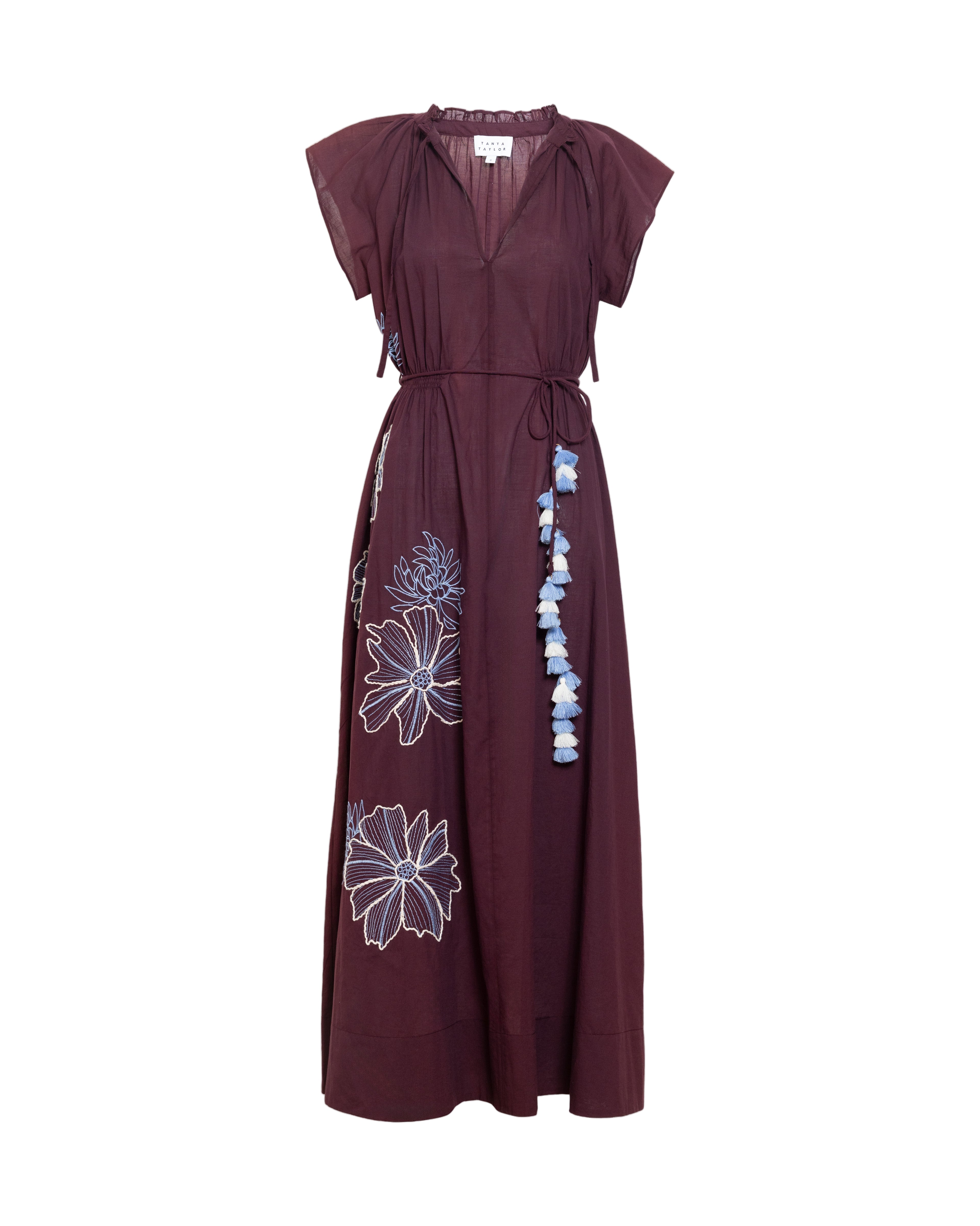 Ivana Dress in Deep Plum