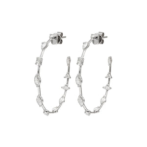 Ivy Diamond Hoop Earrings