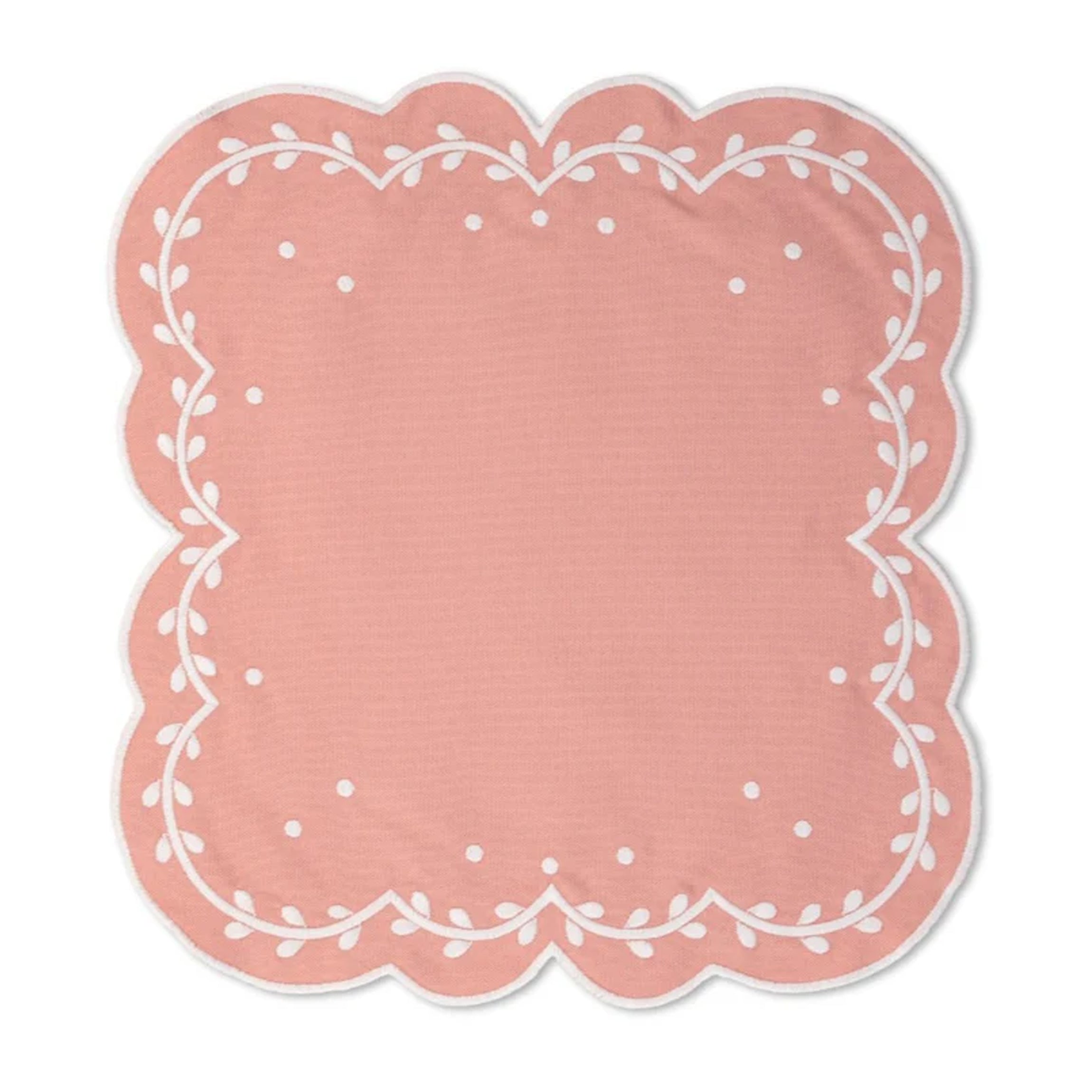 Ivy Placemat and Napkin Set in Pink