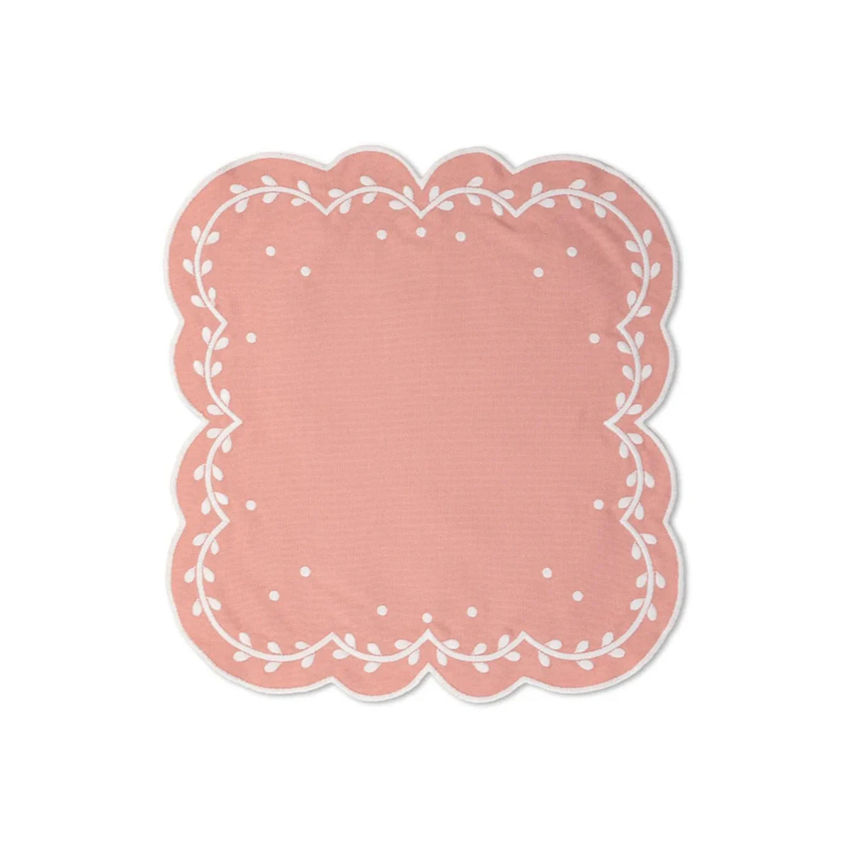 Ivy Placemat and Napkin Set in Pink