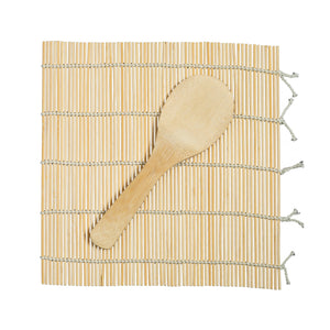 Sushi Making Kit with Sushi Roller in Natural, Set of 2