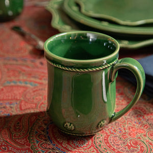 Berry & Thread Flared Mug in Basil