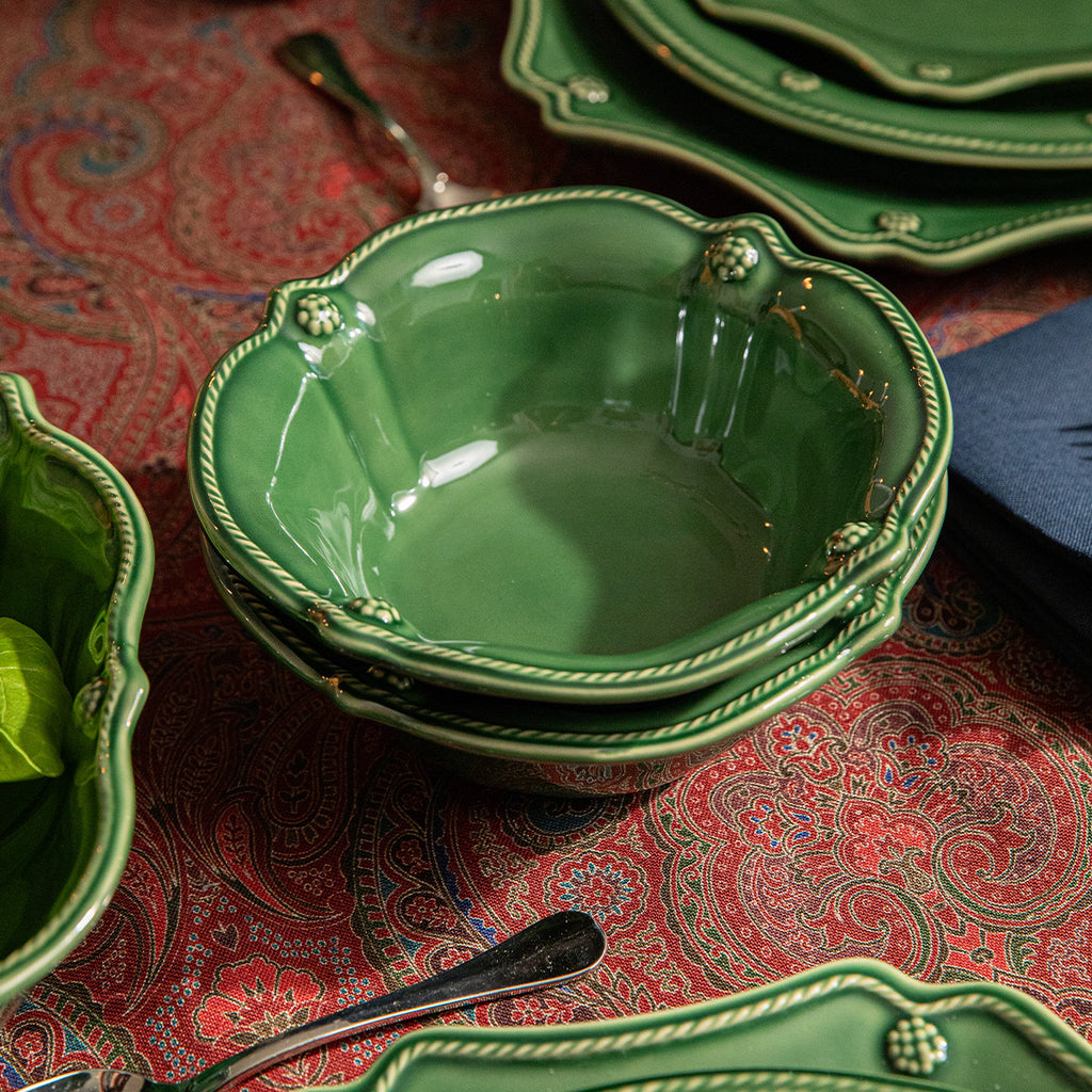 Berry & Thread Flared Cereal/Ice Cream Bowl in Basil