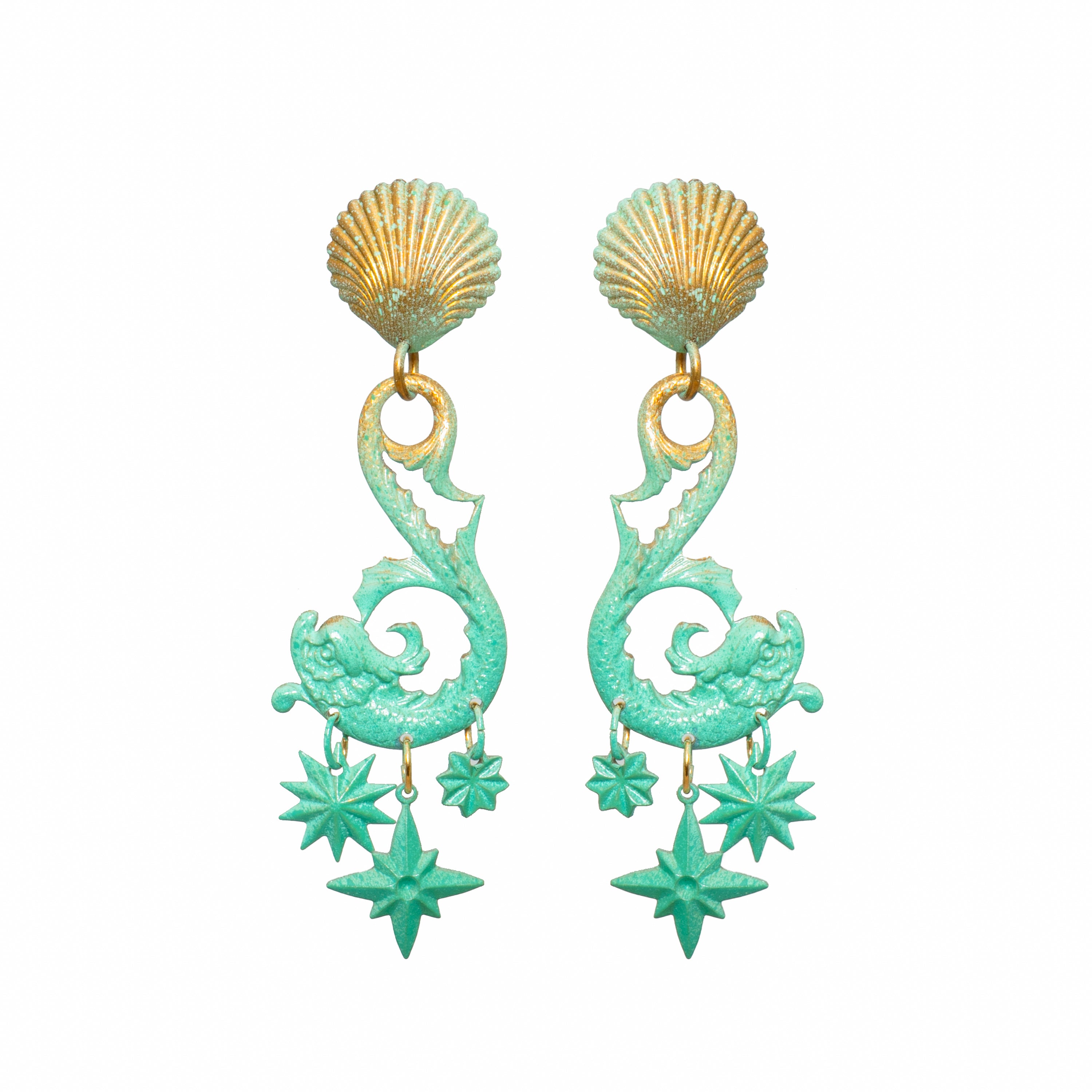 Aqua Neptune Earrings