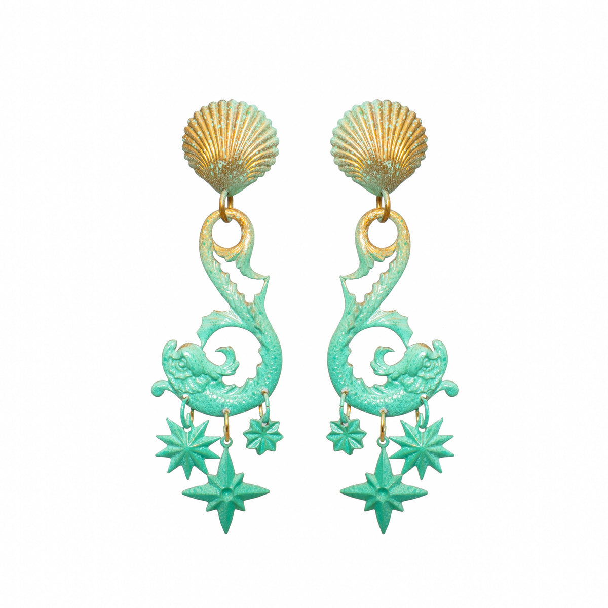Aqua Neptune Earrings